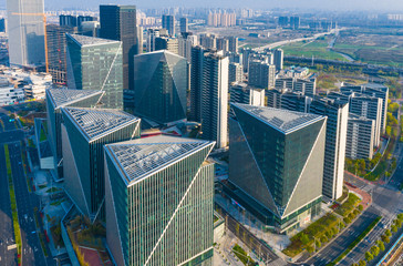 Cityscape of Pudong New District, Shanghai, China