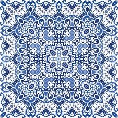 Fototapeta premium Portuguese ornamental azulejo ceramic.