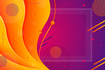 Creative geometric wallpaper Orange and purple Color. Trendy fluid flow gradient shapes composition. Applicable for gift card, poster, landing page, ui, ux ,coverbook, baner, social media posted