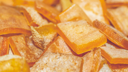 Raw Rambak / Krecek / Jangek before fried, traditional cracker from Indonesia made from cattle skin