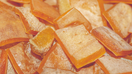 Raw Rambak / Krecek / Jangek before fried, traditional cracker from Indonesia made from cattle skin