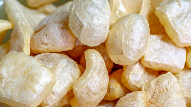 Rambak / Krecek / Jangek, traditional cracker from Indonesia made from cattle skin