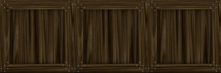 Dark brown closed window wood texture background