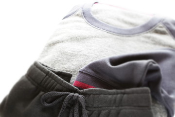 No brand grey cotton pajama for room wear