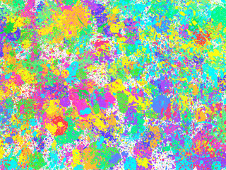 colorful paint splatter, spattering paint