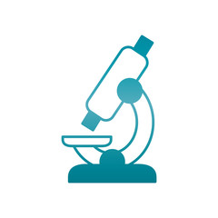 microscope tool icon, gradient style