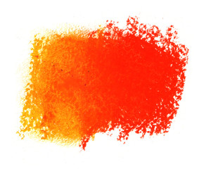 Chalk pastel texture with color transition. Abstract color grunge stain isolated on white background. Illustration for poster, card, banner, flyers, invitation, brochure, web banner and text design.