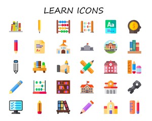 learn icon set