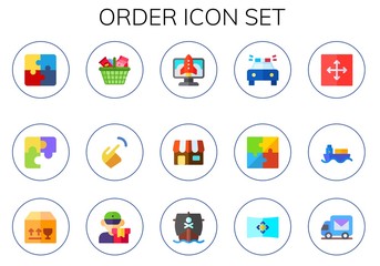 Modern Simple Set of order Vector flat Icons