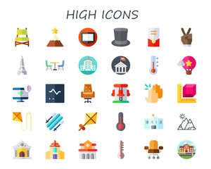 high icon set