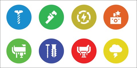 bolt icon set