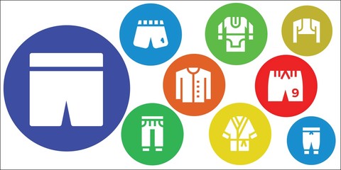 pants icon set