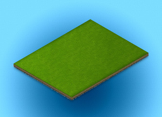 land base surrounded by water