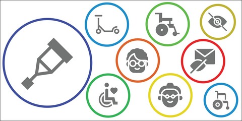 disabled icon set