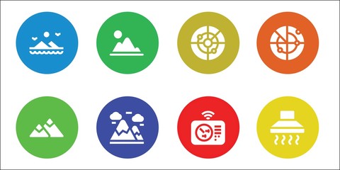 Modern Simple Set of range Vector filled Icons