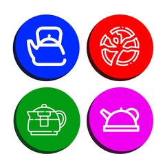 porcelain simple icons set