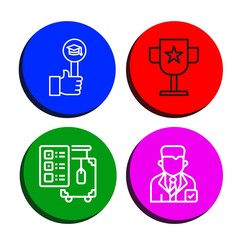 vote simple icons set