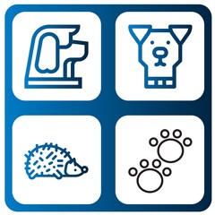 paw icon set