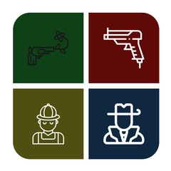 shotgun icon set