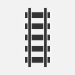 railroad track. Simple modern icon design illustration.