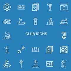 Editable 22 club icons for web and mobile