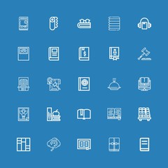 Editable 25 textbook icons for web and mobile