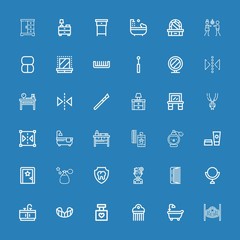 Editable 36 mirror icons for web and mobile