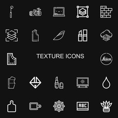 Editable 22 texture icons for web and mobile