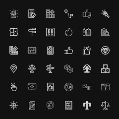 Editable 36 choice icons for web and mobile