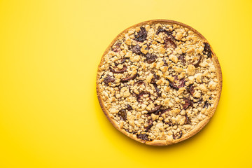 Sweet plum pie.