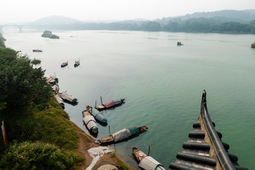 Obraz premium The boats in the river