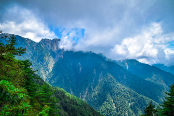 Naklejka na ściany i meble The Highest Mountain on Taiwan Island - Mt.Jade Mountain/YUSHAN Landscape