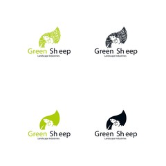 green sheep abstract