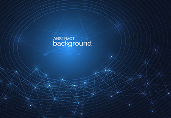 Internet connection, abstract sense of science and technology graphic design. Vector illustration