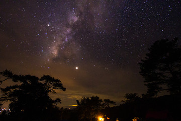 night sky with stars