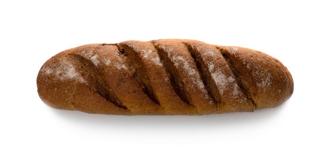 French baguette, dark bread
