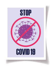 covid 19 prevention stop coranavirus disease pneumonia pandemic poster