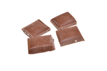 chocolate isolated on white background