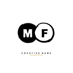 
M F MF Initial logo template vector. Letter logo concept