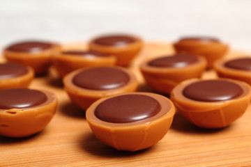 Caramel Candy with Hazelnut and Chocolate