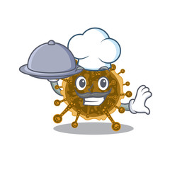 negarnaviricota chef cartoon character serving food on tray