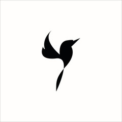bird fly icon logo