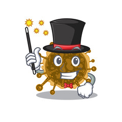 An attractive Magician of negarnaviricota cartoon design