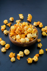 Popcorn in bowl stock photo