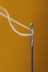 close up of a needle