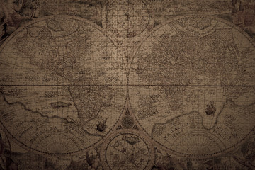 Fototapeta premium ancient world map puzzle
