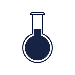 Isolated chemistry flask line style icon vector design