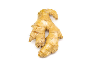 ginger root. increased immunity. isolated on white