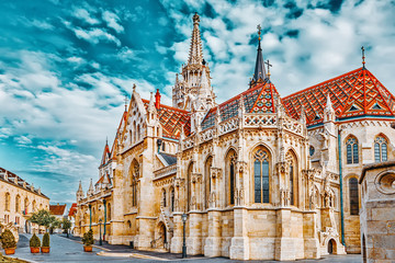 St. Matthias Church in Budapest. One of the main temple in Hungary