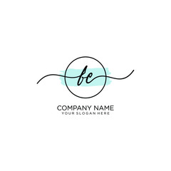 Fototapeta premium FC initial Handwriting logo vector templates